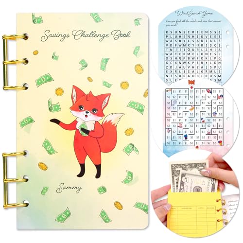 LOVE LOUDER Money Saving Challenge Book, Money Saving Binder with Low Income Savings Challenges, Scratch Off Savings Challenge