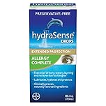 hydraSense Allergy Complete Eye Drops - Preservative Free Drops For Dry Eyes And Eye Allergy Symptoms, Fast Relief Of Itchy, Watery, Red Eyes, Naturally Sourced, Can Use With Contacts, 10mL