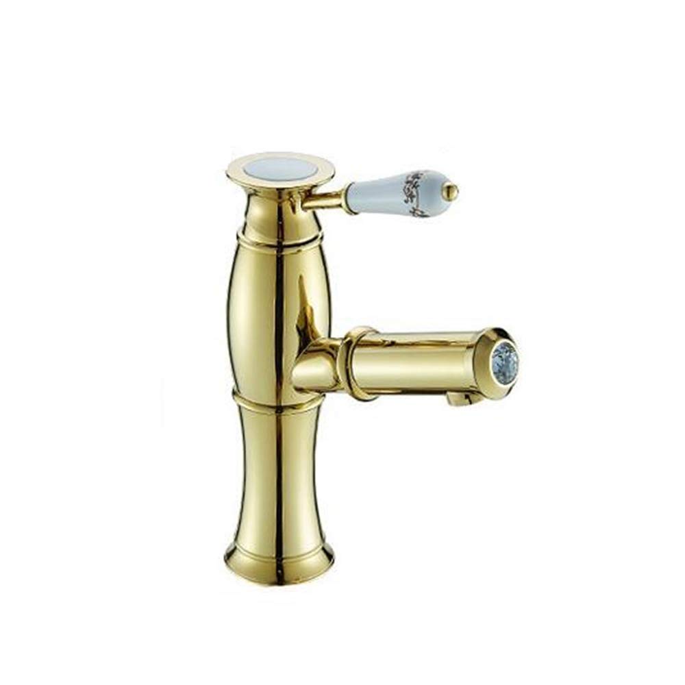 Robinet de cuisine extractible mitigeur d'évier en cuivre lavabo chaud froid