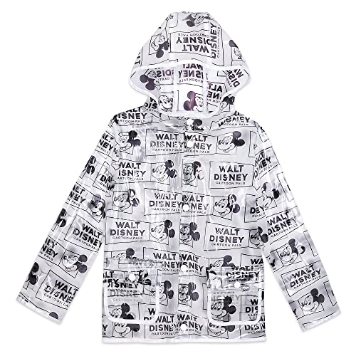 Disney Mickey Mouse Hooded Rain Jacket For Kids 5/6 #TOP29
