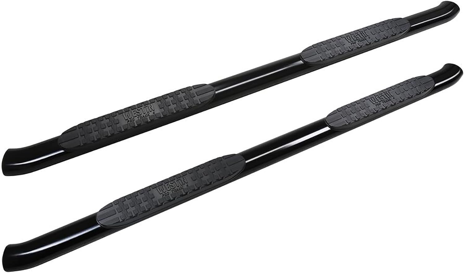Westin Pro Traxx 4 Oval Nerf Step Bars for 2019-2025 Silverado/Sierra 1500-3500 Crew Cab - Black, Bolt-On 5in Steps