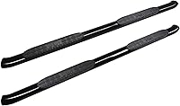 Westin Pro Traxx 4 Oval Nerf Step Bars for 2019-2025 Silverado/Sierra 1500-3500 Crew Cab - Black, Bolt-On 5in Steps
