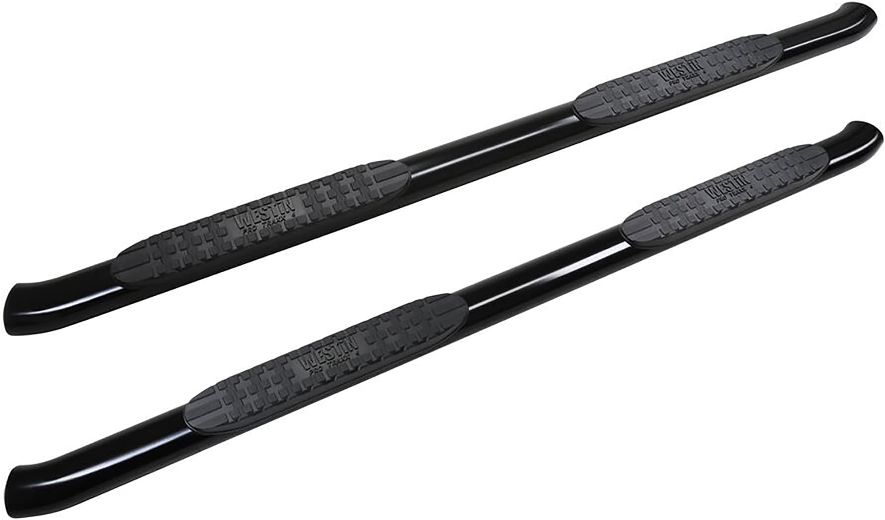 21-24135 PRO TRAXX 4 Oval Nerf Bars fits 2019-2025 Silverado Sierra 1500 2020-2025 Silverado Sierra 2500 3500 Crew Cab (Exc 2019 Silverado LD/Sierra 1500 Limited) Black Pair