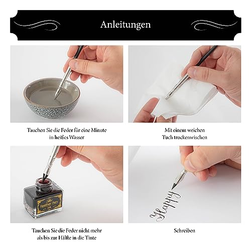 Kalligraphie-Set von Van Nassau Fine Art mit Schreibfedern