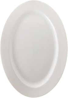 Bistro 14" Oval Platter, Set of 2, White