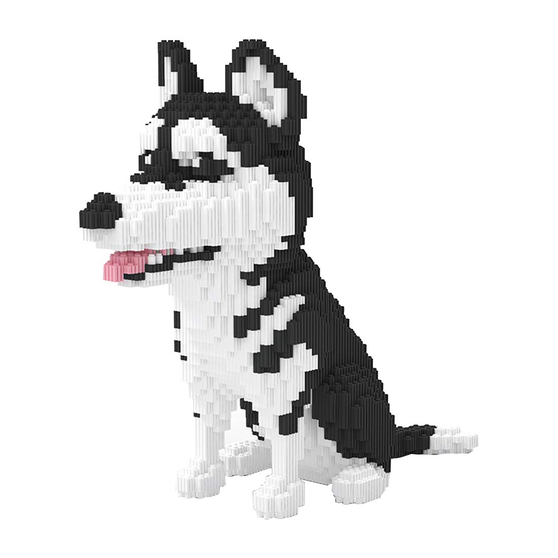 Larcele Dog Micro Building Blocks Animal Mini Building Toy Bricks,6478 Pieces KLJM-02 (Big Husky)