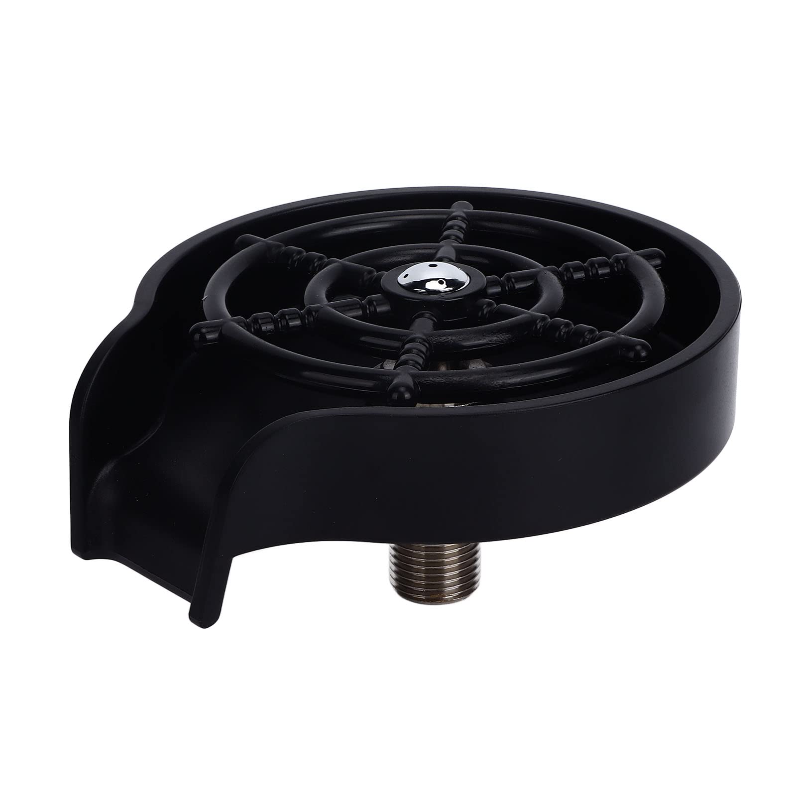 Sciacquatrice per Vetro Nero Opaco, lavabottiglie per lavello da Cucina Sciacquatrice per Tazze interfaccia G1/2, lavabottiglie per lavelli da Cucina da Bar (Nero)