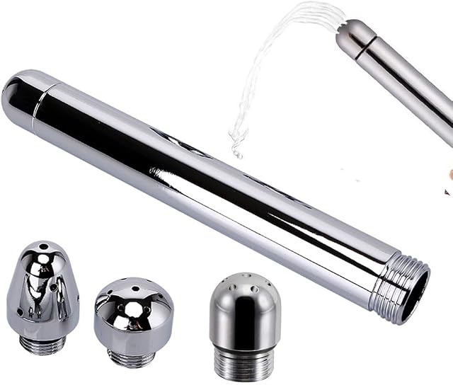 Shower Enema Douche Nozzle Shower Attachments kits with 3 Aluminum Shower Heads + Velvet Carry Bag