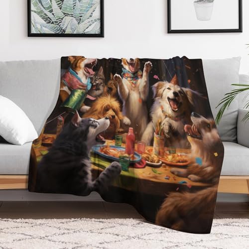 Manta de franela para perro ligera para sofá de salón 3