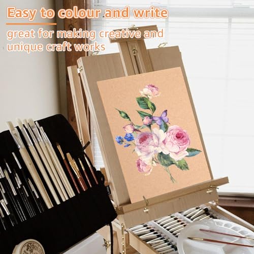 JMIATRY 15 Stück A4 Mdf Platten 300 x 210 x 4 mm, Holzplatten zum Basteln, Holzplatte für Laser, CNC Router, Modellierung, Durchbrochenes