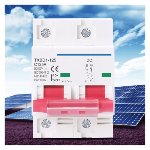 Interruptor de batería disyuntor solar 2P 100A contra arcos eléctricos DC 2