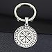 Produktbild GMTEXTILES Compass Key Chain Disc Anhänger Männer und Frauen Schlüsselring Schmuck