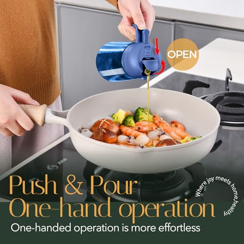 Image of YARRAMATE 16oz /470ml Light-Blocking Dark Oil Sprayer for Cooking (Navy)