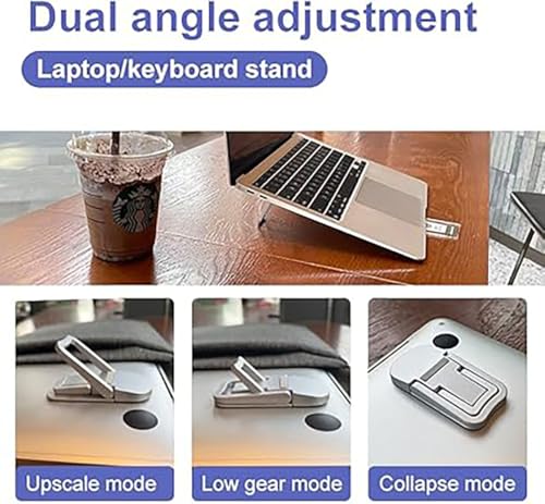 Soporte portátil invisible para laptop aluminio plegable miniatura 6