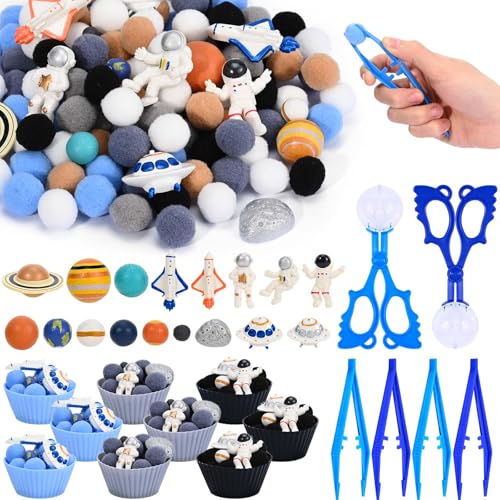 152 Pcs Space Sensory Bin Fillers Outer Space Fine Motor Skills A...