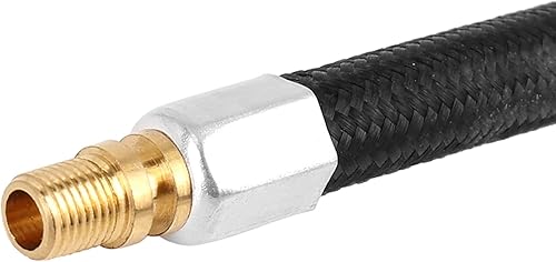 Miniatura 7 de X AUTOHAUX Válvula de neumático de coche de 23.6 in conecta el adaptador de manguera de extensión de la bomba del compresor del inflador de aire