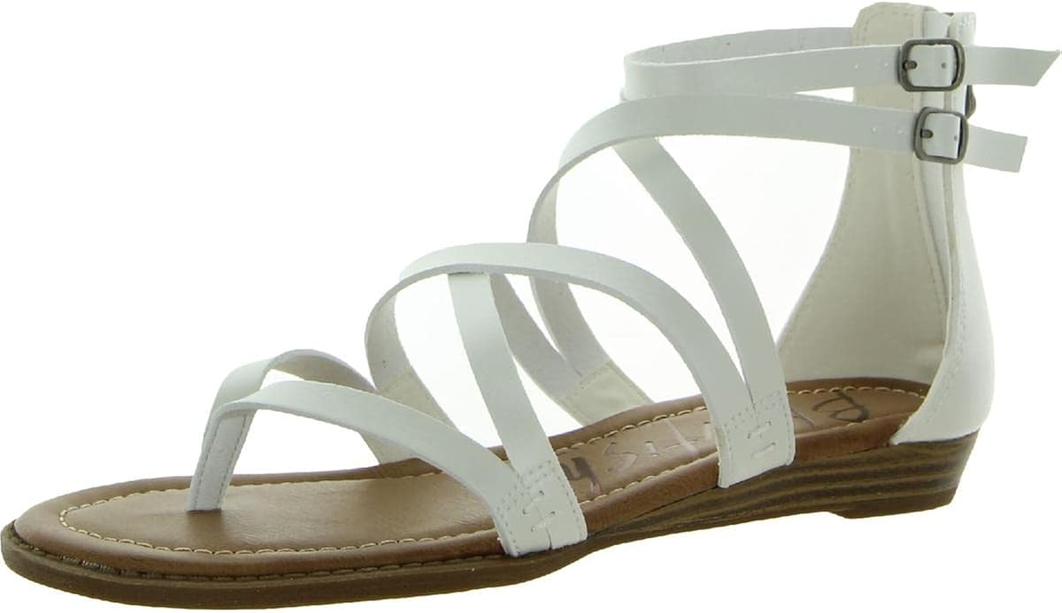 Blowfish Malibu Women's Bungalow Wedge Sandal 8 White