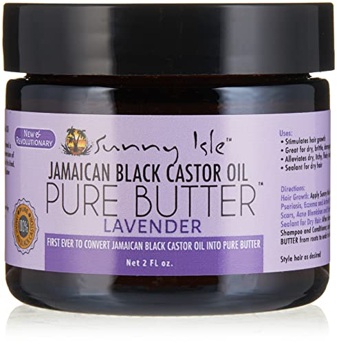 Beurre huile ricin noir Jamaïque lavande Sunny Isle