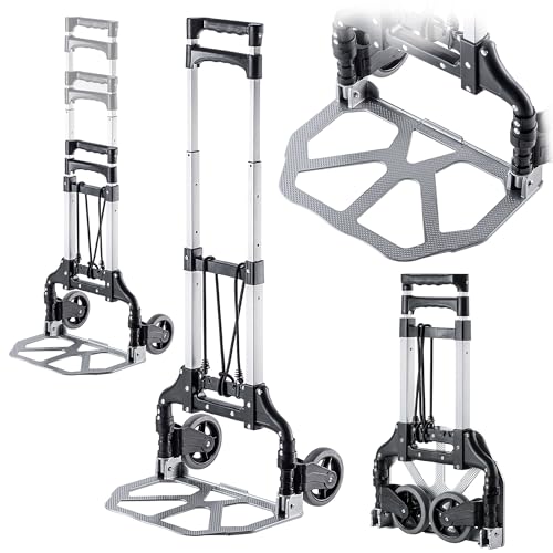 KADAX Diable de Transport Pliable en Aluminium