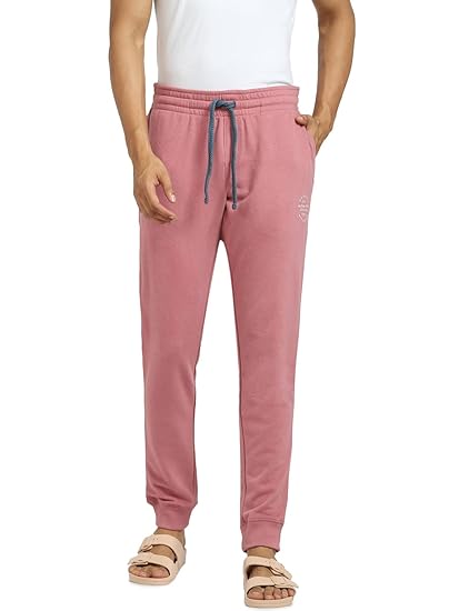 Solid Cotton Regular Fit Mens Casual Trousers