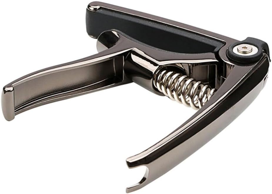 Alasum Guitar Capo String Instrument Capo Tension Adjustable Capo Replacement Guitar Accessory Black