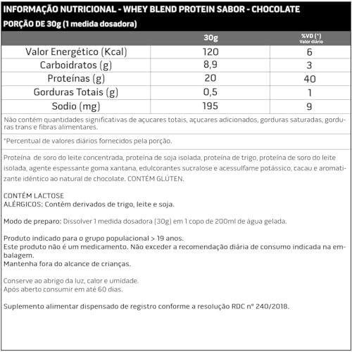 Whey Blend Protein Concentrado e Isolado - 900g - Soldiers Nutrition (900g, Chocolate)