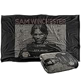 Supernatural Sam Mug Shot Silky Touch Super Soft Throw Blanket 36' x 58'
