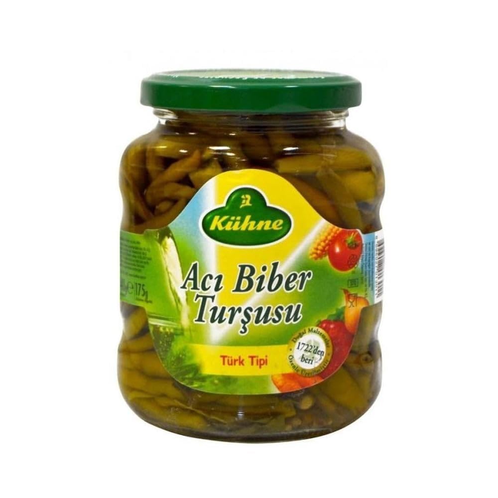 Kühne Jalapeno Acıbiber Turşu Cam Kavanoz 370 gr