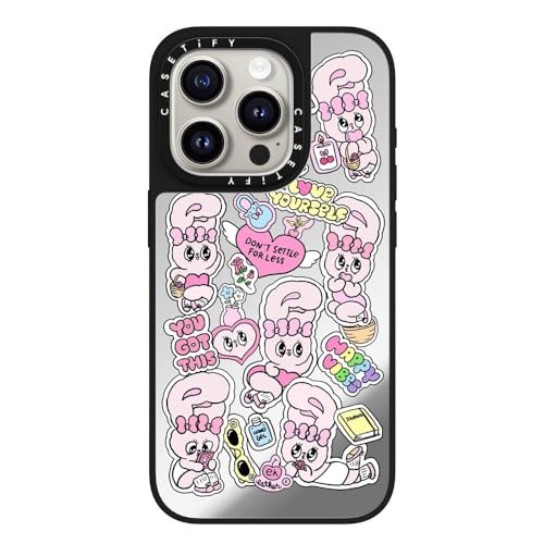 Coque miroir pour iPhone 15 Pro MagSafe coque antichoc argent You Got This