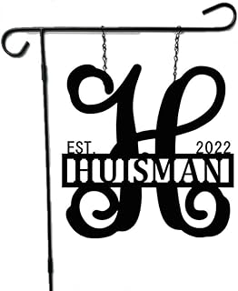 29 Exterior Wall Decor Ideas Using Metal Art 45 PK Décor Personalized Garden Flag for Outside - Decorative Welcome Last ...