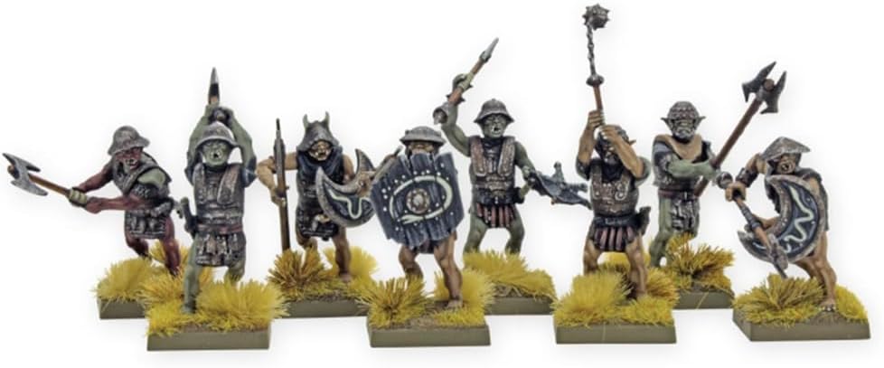 Warlord Games Orc Warband - 28mm Scale Plastic Miniatures for Warlords of Erehwon Highly Detailed Fantasy Miniatures for Table-top Wargaming