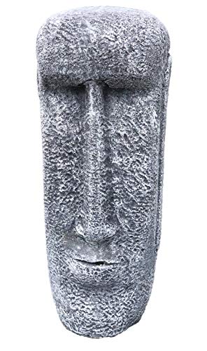 Steinfigur Osterinsel Gesicht, frostfest bis -30°C, massiver...