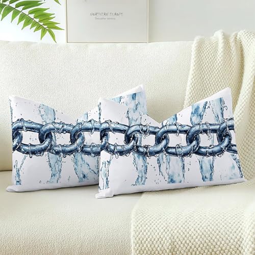 Housses de coussins canape 70x50cm lavables avec fermeture eclair