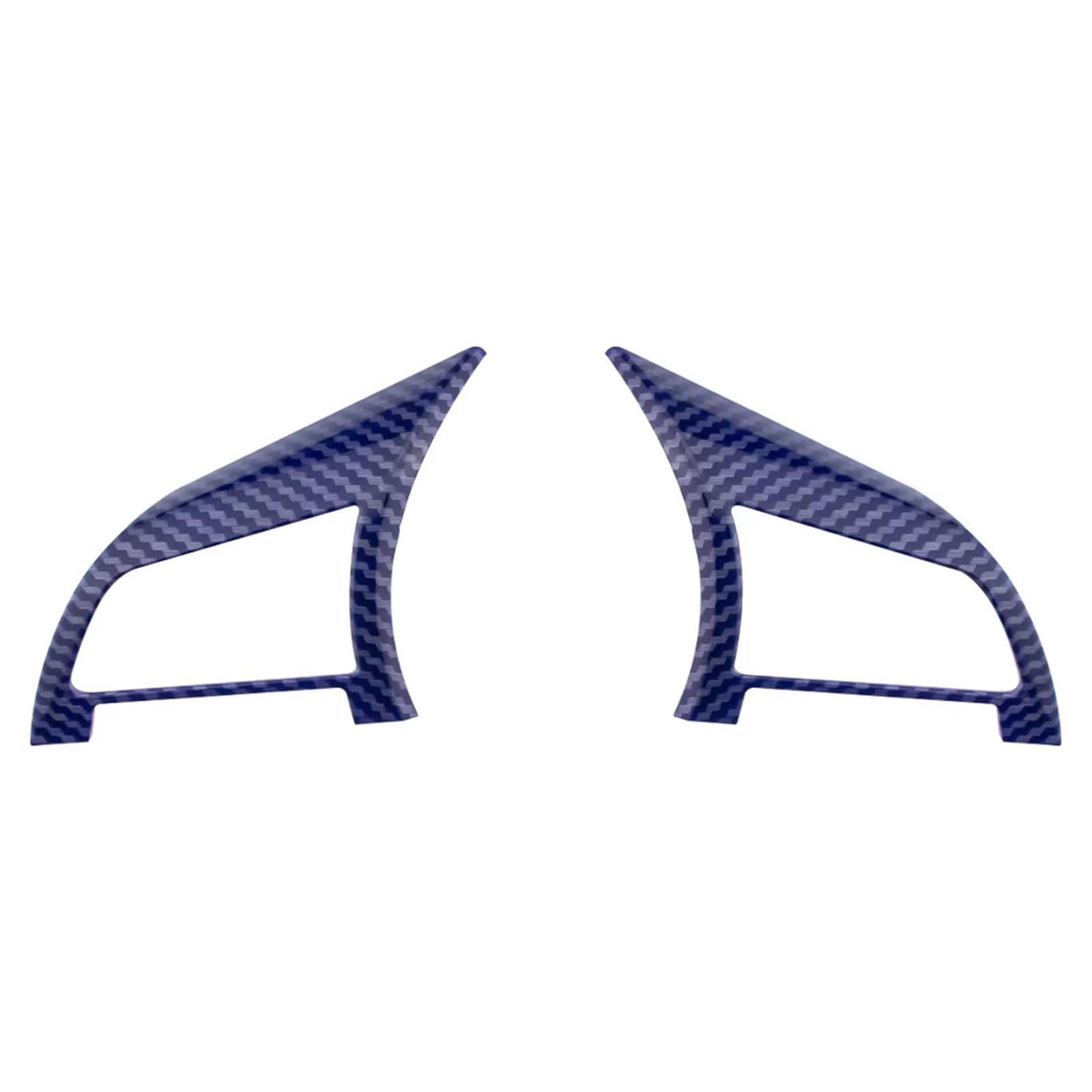 Interior Styling Sticker Car Steering Panel Trim Sticker for Nissan for Qashqai for Xtrail for Rogue for Versa for Kicks for Leaf for Sentra Accessories Decoration(2piece Carbon Blue)
