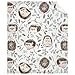 Darani Hedgehog Pattern Hedgehog Gifts Lightweight Super Soft Cozy Throw Blanket Warm and Lightweight Soft Flannel Blankets 60x50 Medium for Teen Bed Blanket
