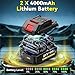 Mini Chainsaw 12 Inch, Cordless Electric Chainsaw with 2 X 4.0 Battery Auto-Oil System One-Handed Chain Saw Pruning for Wood Cutting Garden Logging Trimming Branch (L/12'')