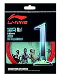 LI-NING 10 m Badminton Schläger-Saite No. 1 rot