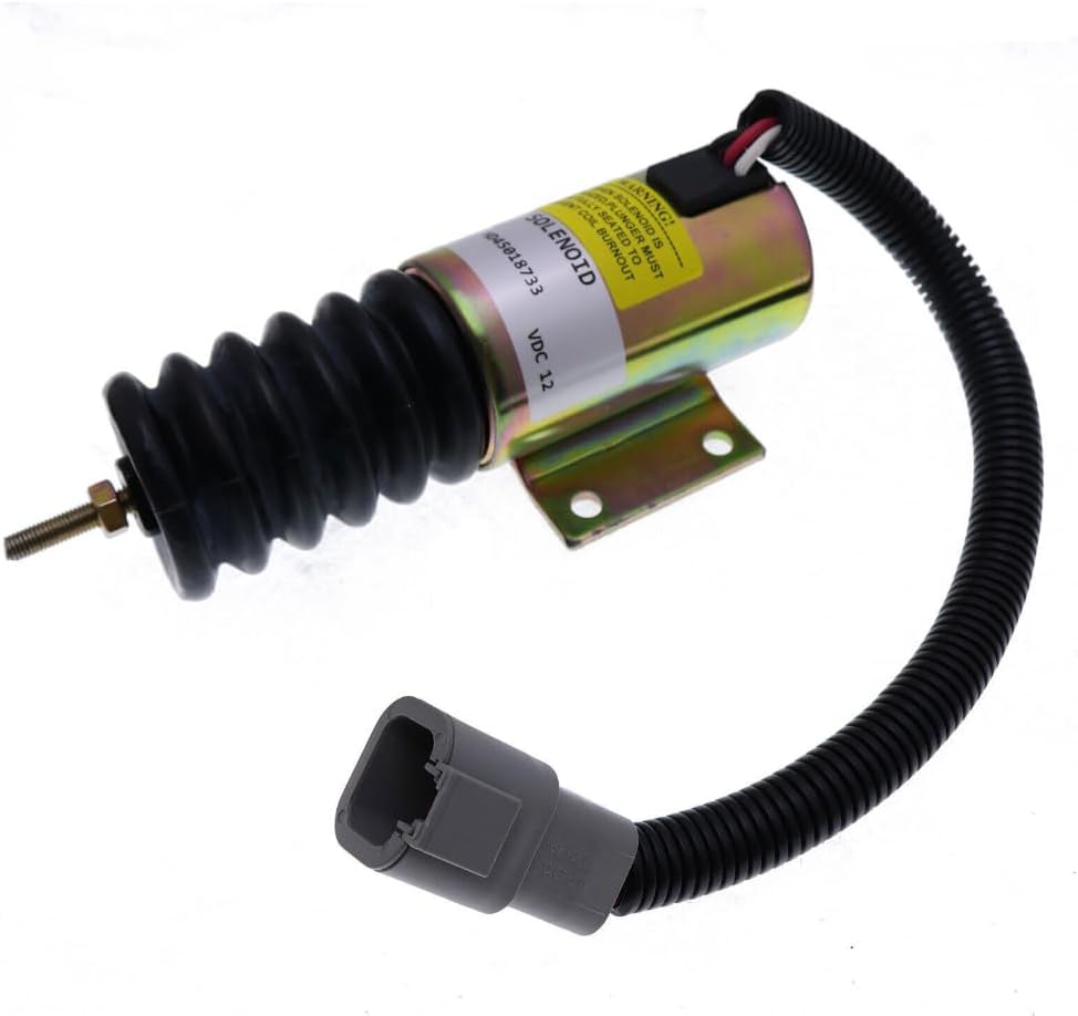 Fuel Shutdown Solenoid, 12V, P613A1V12, 2001ES12E2U1, Engine Throttle Replacement Part