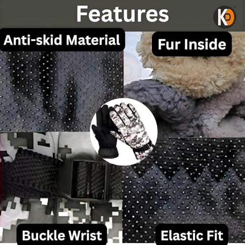 Image of K D Winter Wear 3-in-1 Cap Muffler Gloves Set for Adults | Woolen Beanie Cap, Mafler Scarf & Hand Gloves | Thermal, Fleece-Lined, Unisex Winter Accessories (Gloves /Cap-mafler - Gray)