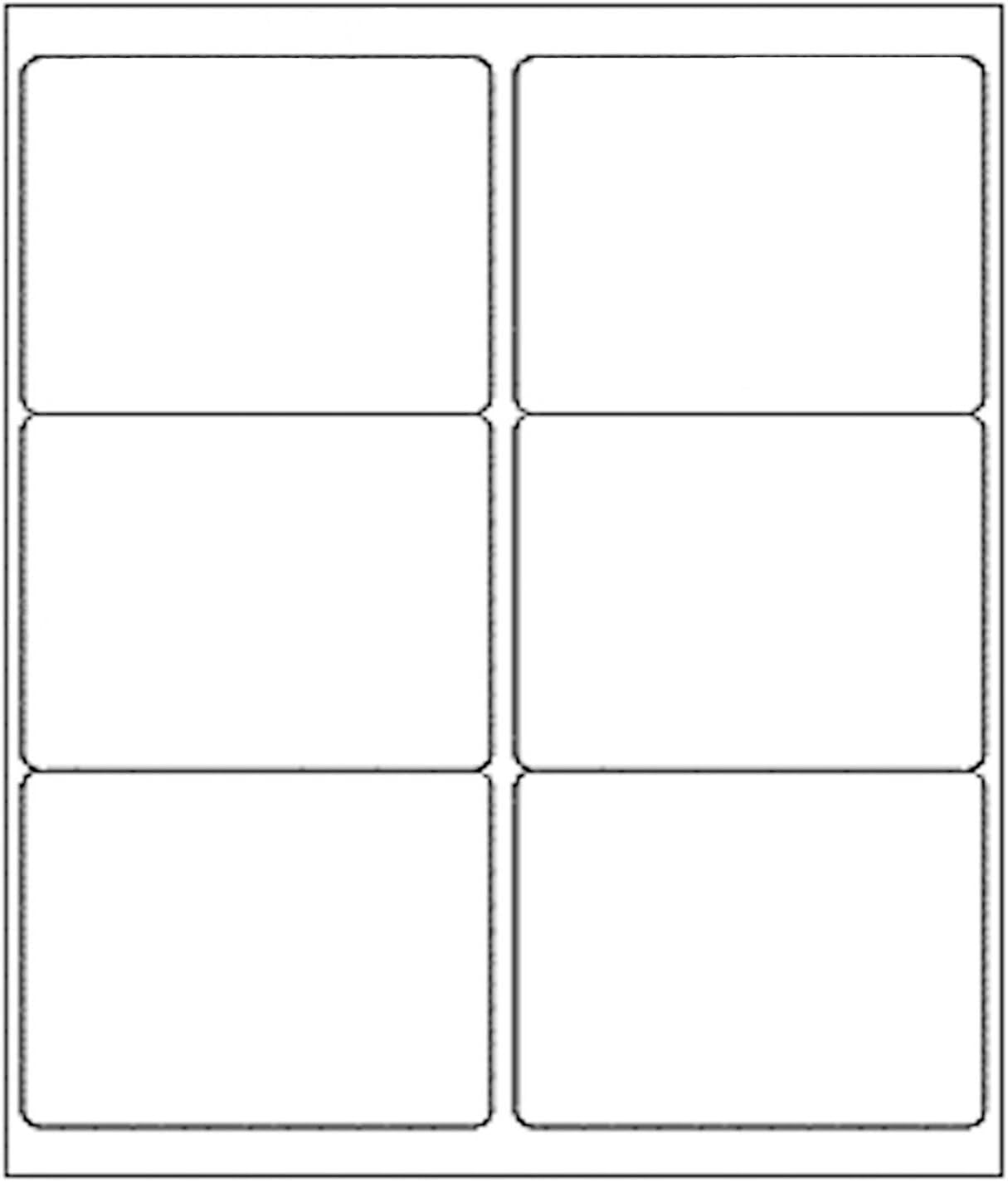 3 1/3" x 4" Printable Label White 500 Sheets, Sticker Label Paper for Laser and Inkjet Printers Compatible 5164 8164 Shipping Address Labels