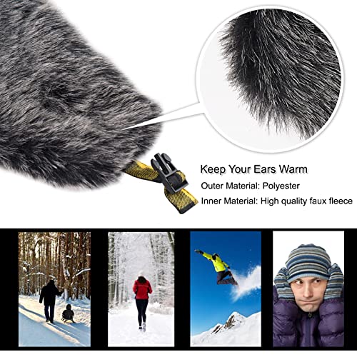 Image of ONWAY Trapper Hat Winter Hats for Women Men with Faux Fur Ear Flaps