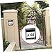 IWOWHERO Solar House Number Sign 6000k White Light Outdoor Wall Light Solar Charging Easy to Install Visible All Night