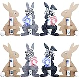 Sqxaldm 8 Stück Ostern Geldgeschenke Set, Filzdekorationen Geldgeschenk Verpackung Filz Osterhasen Geschenk Bunt Klassische Hasen Lustige Osterdekoration zum Verschenken für Geld