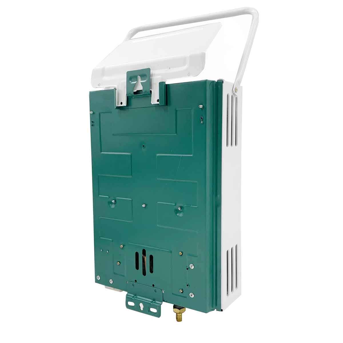 LPG Propangas Warmwasserbereiter Durchlauferhitzer Gas 6L 12KW, Tragbarer Tankloser Kesselbrenner mit Duschkopf-Kit für Kleine Häuser Segelbootkabinen für Wohnmobile Camping, White