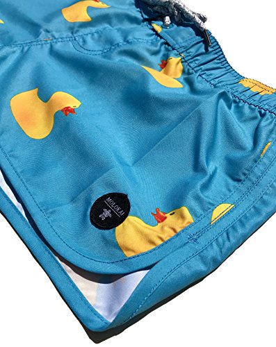 Molokai Womens Swim Trunks Slim Fit Quick Dry Elastic Waist (Rubber Ducks, Medium) #TOP2