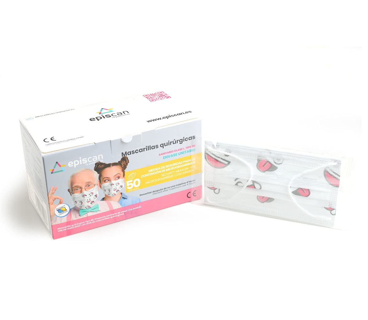 PACK SINGLE -50 UDS - DIBUJOS - QUIRÚRGICAS SANITARIO TIPO IIR (6)