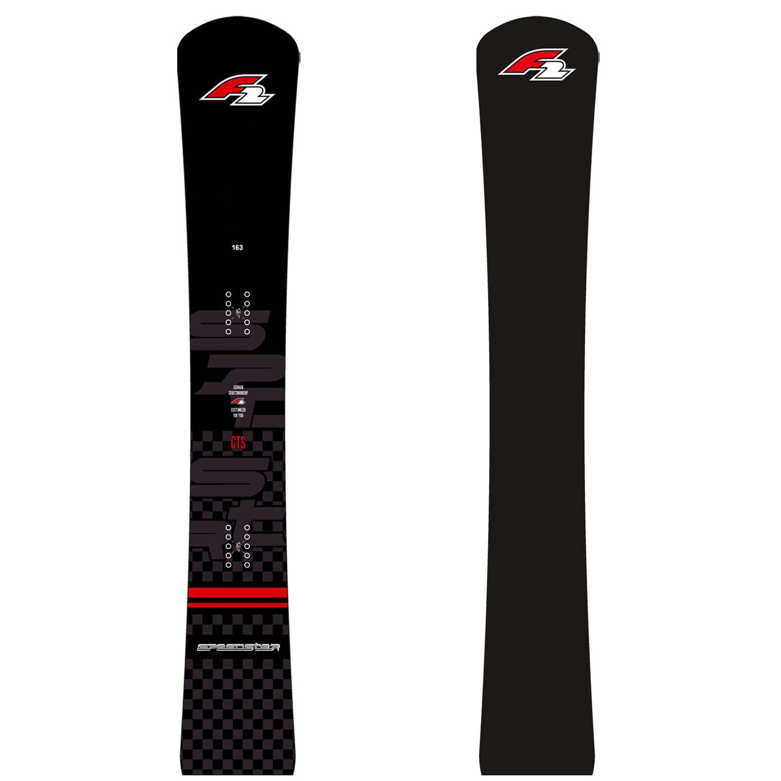 F2 Snowboard Speedster GTS Race Größe wählbar Schwarz 2023/24