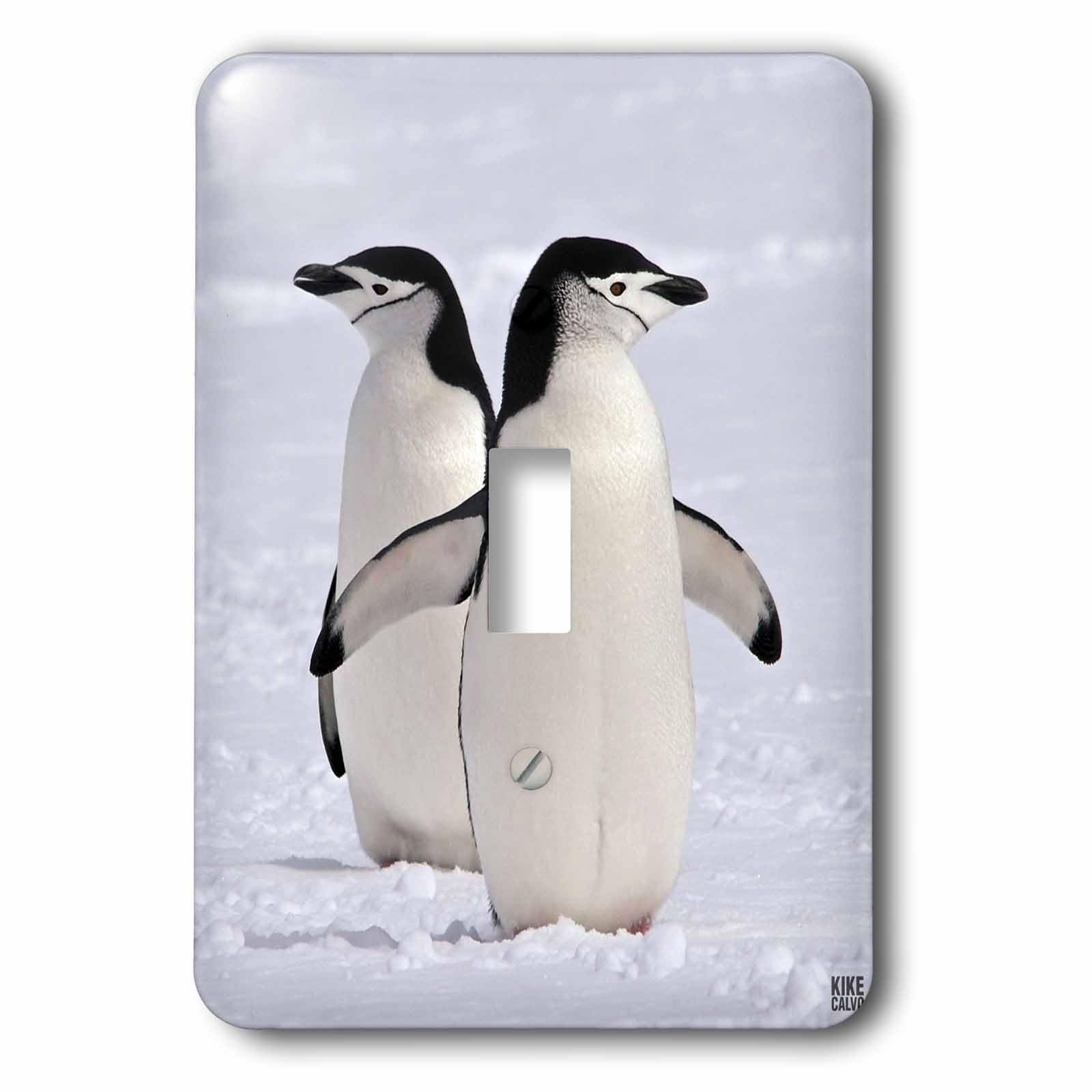 Interrupteur à bascule unique motif pingouins îles Aitcho