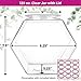 DilaBee 2-Pack Plastic Cookie Jar - 1 Gallon Hexagon Candy Jars with Lids for Candy Buffet, Kitchen & Office - Clear Jars with Lids for Cookies, Candies & Dry Food - Plastic Jar with Labels - BPA-Free