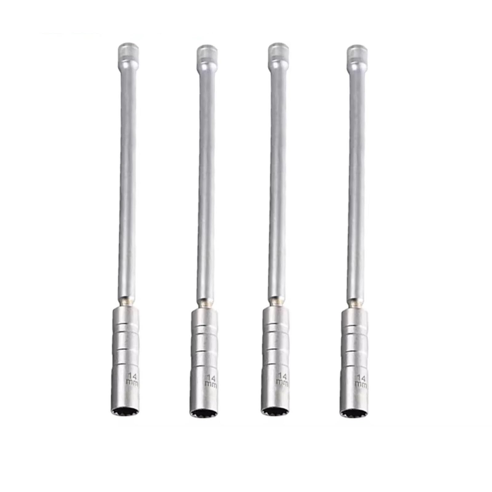 14Mm Lunghezza Girevole Sottile per Candele Parete Accensione A Calza per Strumento Rimozione Magnetica della Chiave della Candela Auto Chiavi Le Candele